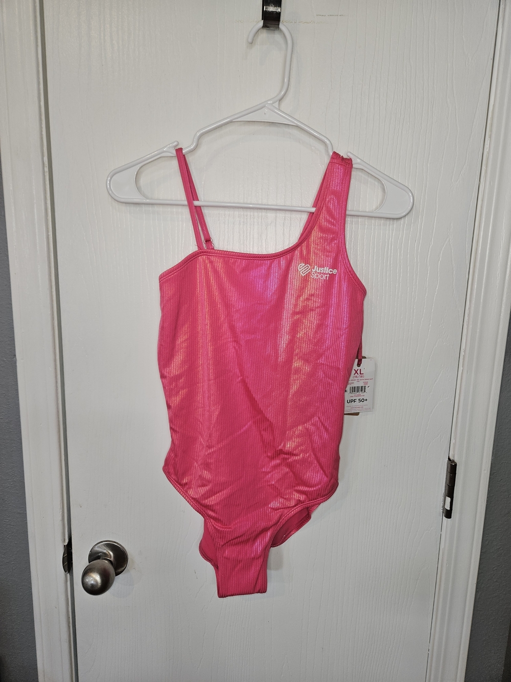 Justice Hot Pink Girls' One-Piece Swimsuit